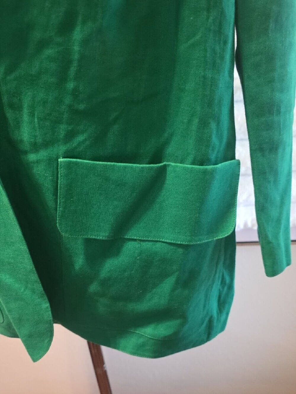 Louis Feraud Vibrant Green Single-Button Blazer - Picture 2 of 13
